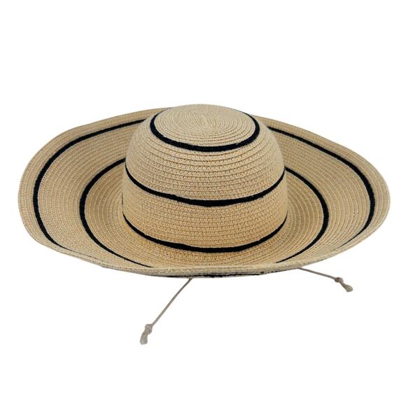 Wallaroo Women's Paper Braid Sun Hat Wide Brim Adjustable for Sizing - Picture 1 of 12